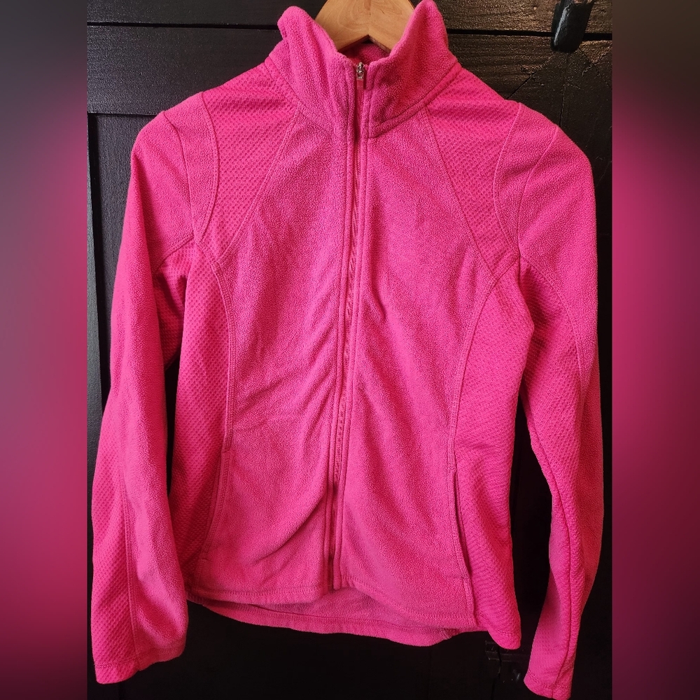 Womens Everlast pink fleece zip up~size M